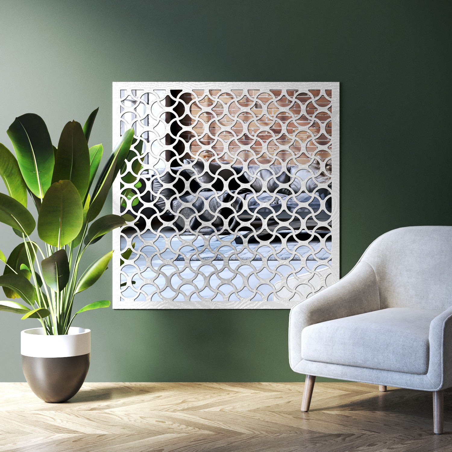 Vida indoor decorative mirrored panel