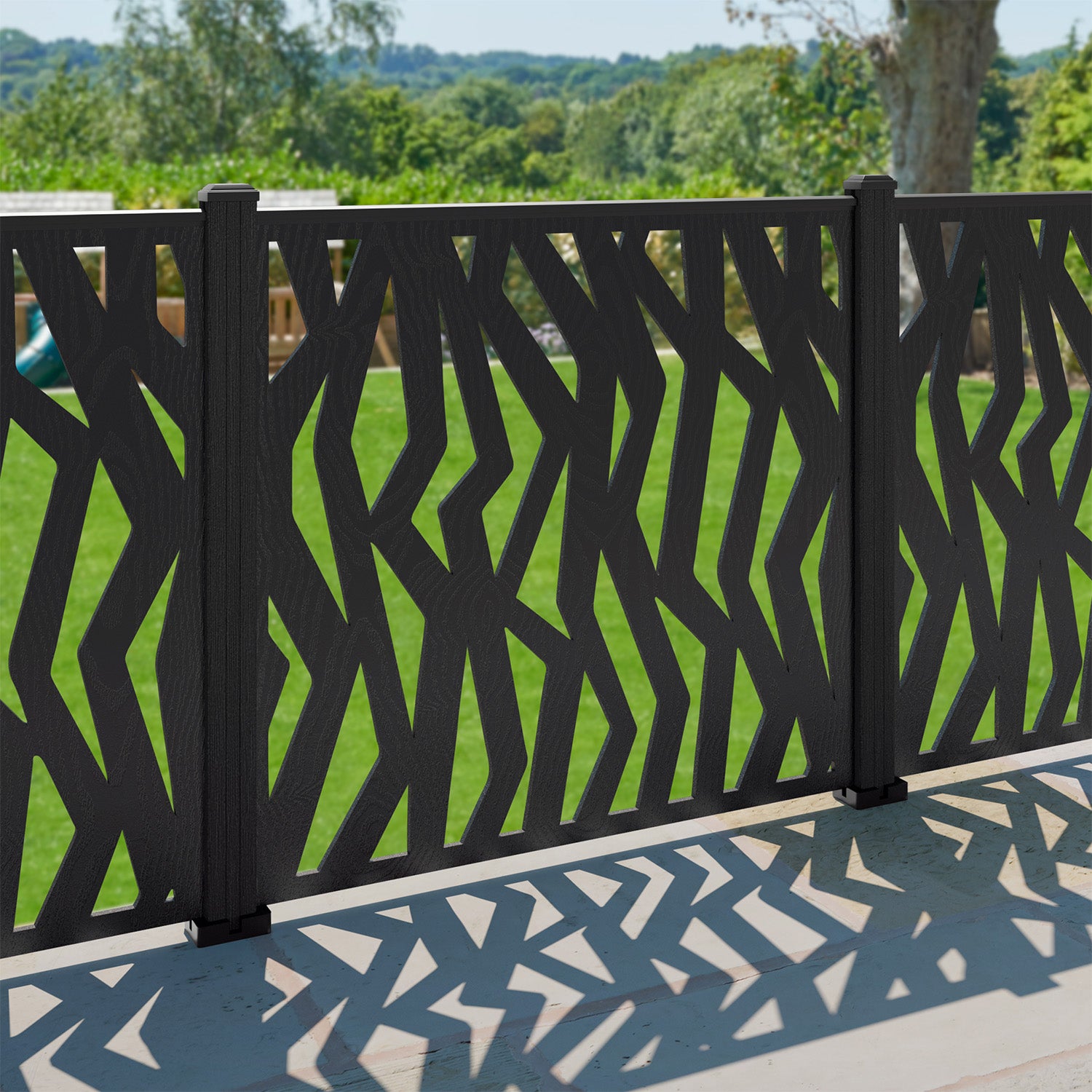 Zenith Decorative Fence - 120x120cm - with our composite posts