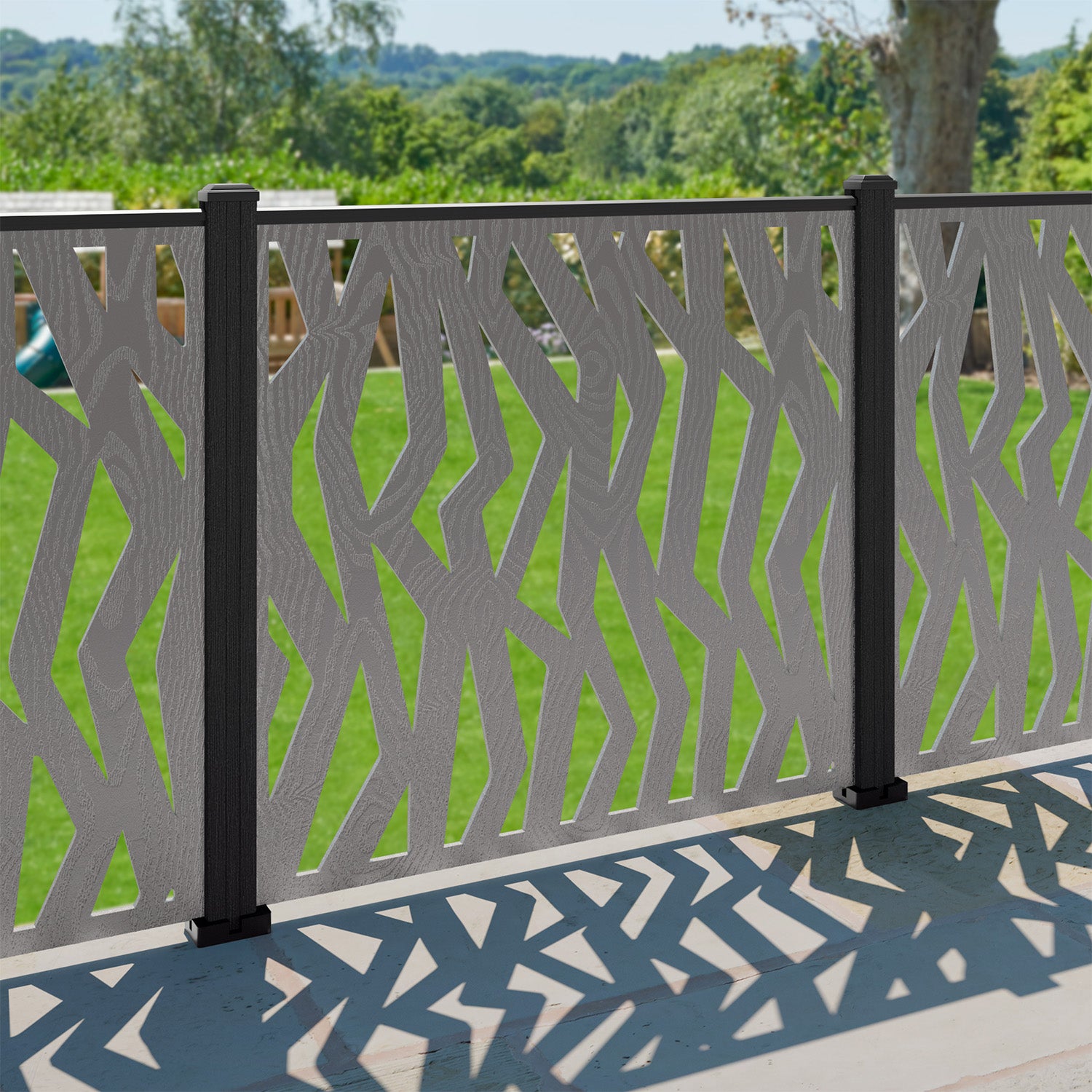 Zenith Decorative Fence - 120x120cm - with our composite posts