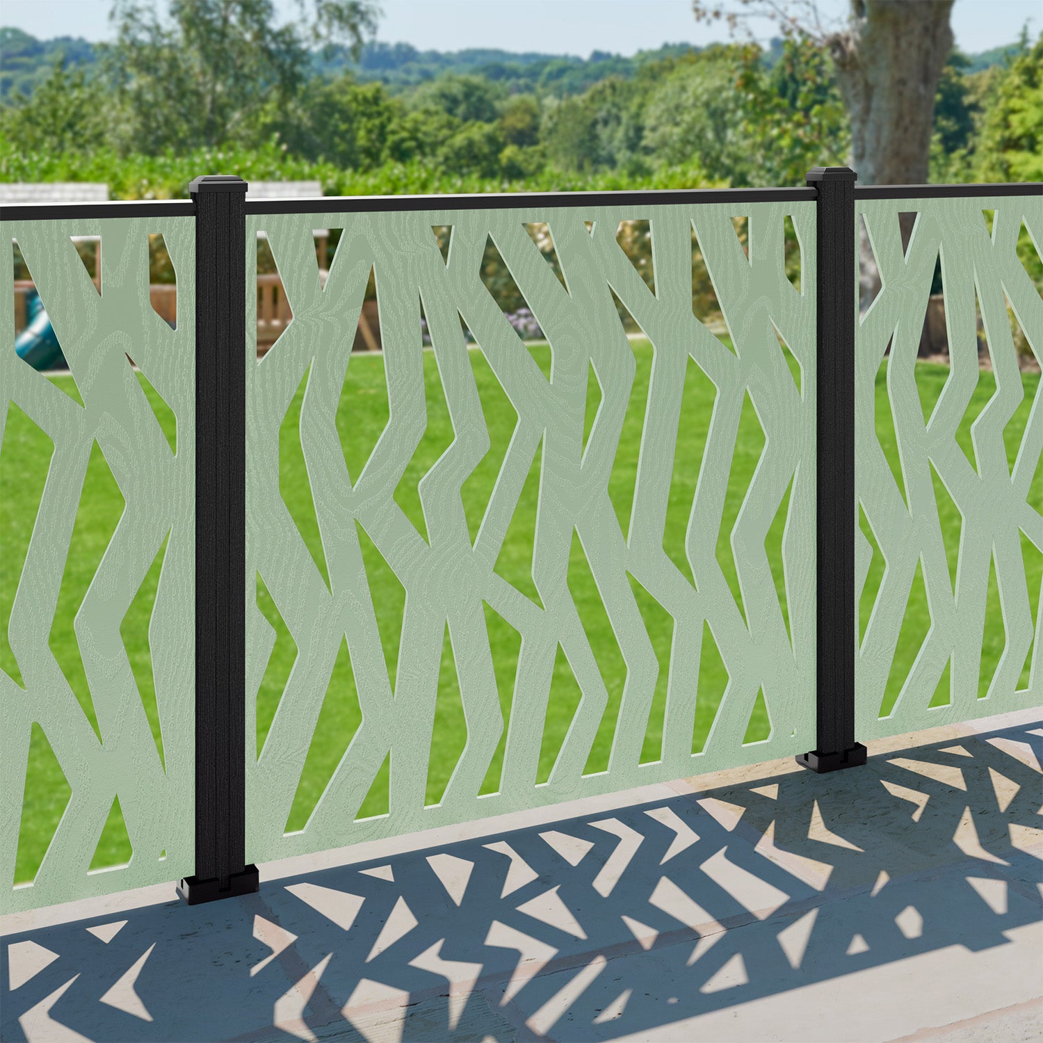 Zenith Decorative Fence - 120x120cm - with our composite posts