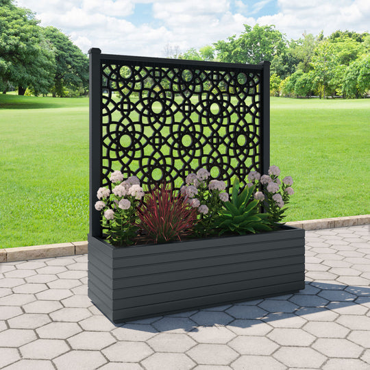 Vertu - Extra Large Low Planter - Ambar Screen