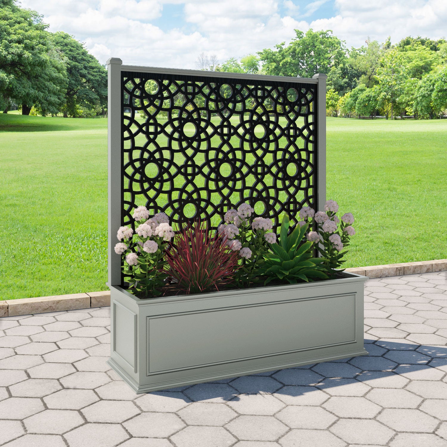 Windsor - Extra Large Low Planter - Ambar Screen