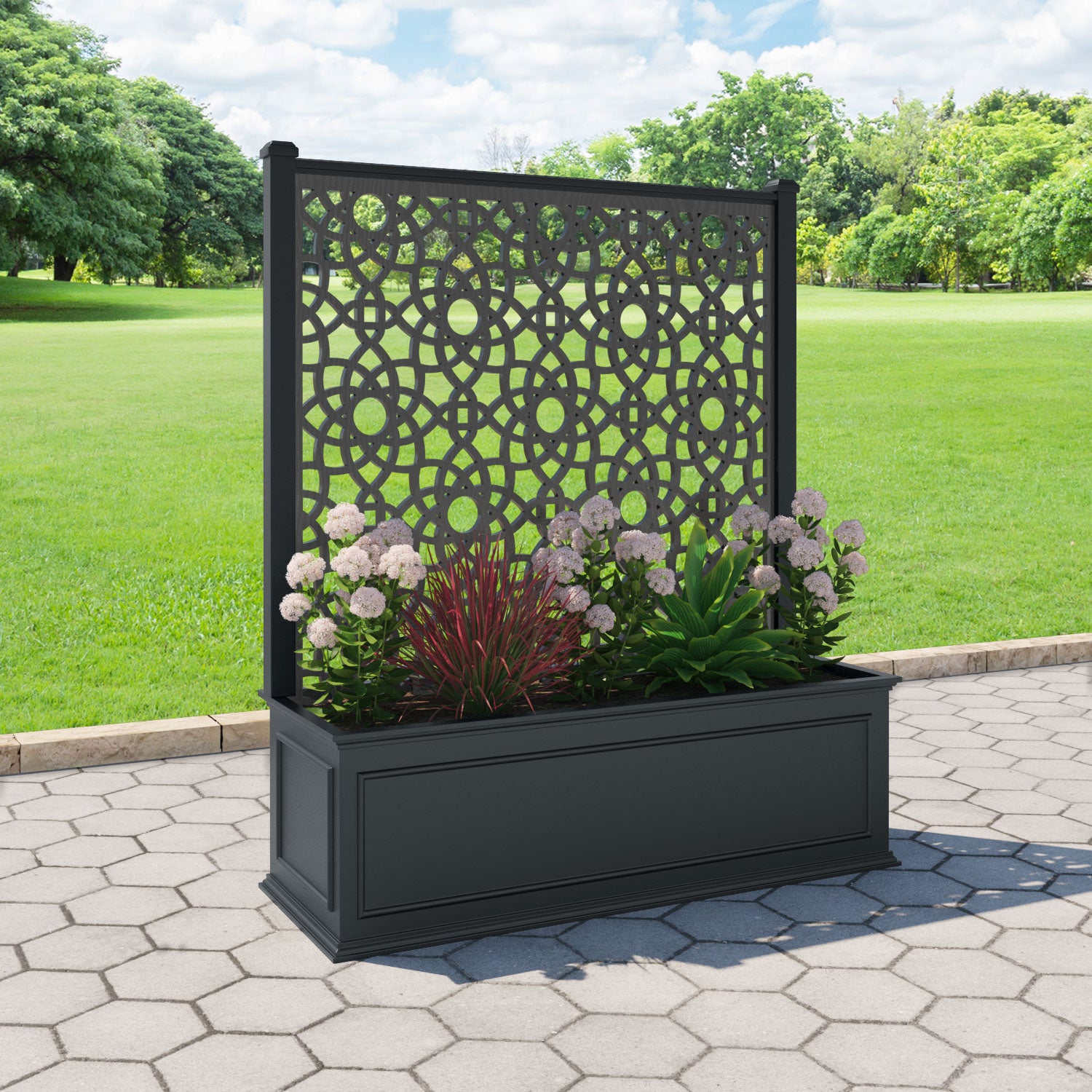 Windsor - Extra Large Low Planter - Ambar Screen