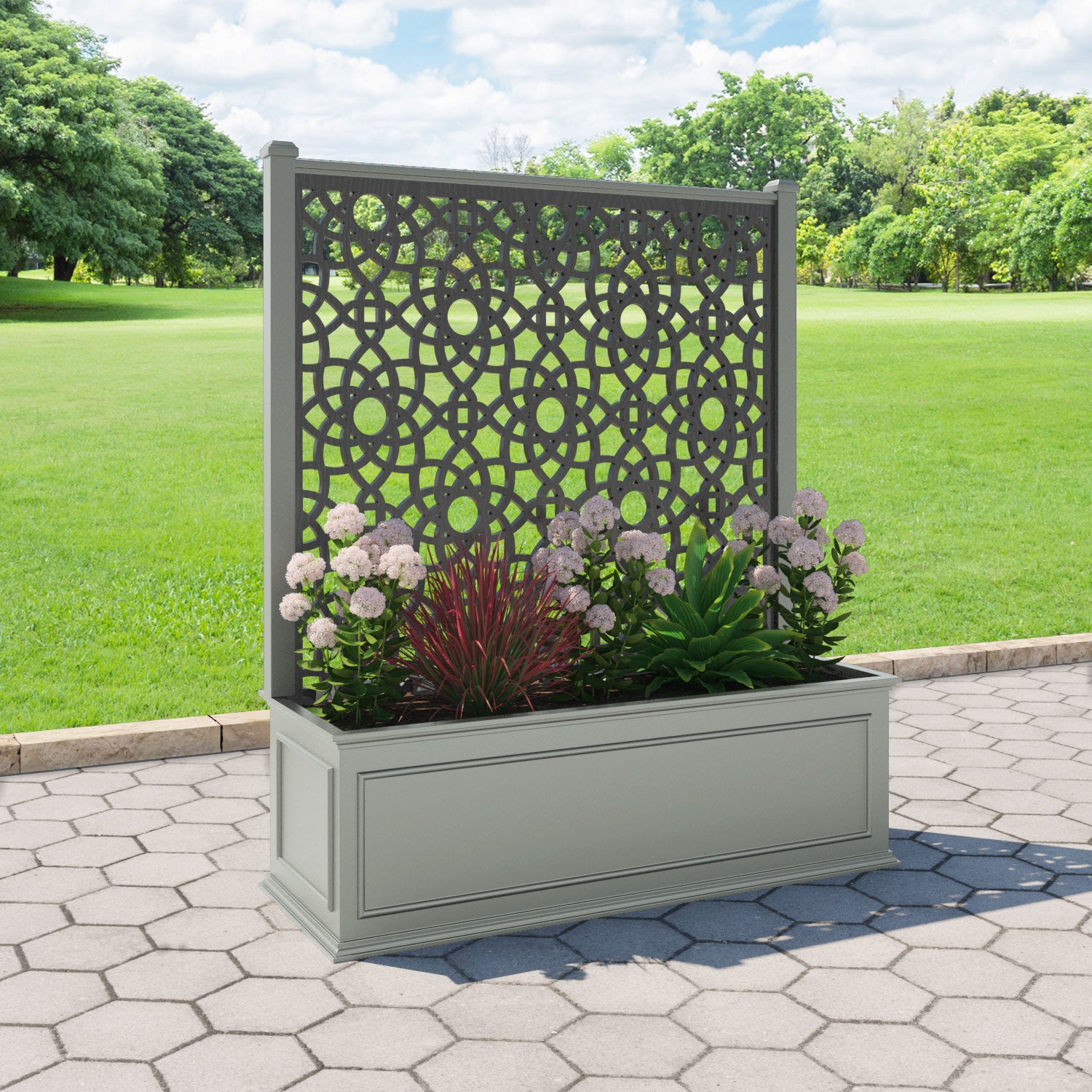 Windsor - Extra Large Low Planter - Ambar Screen