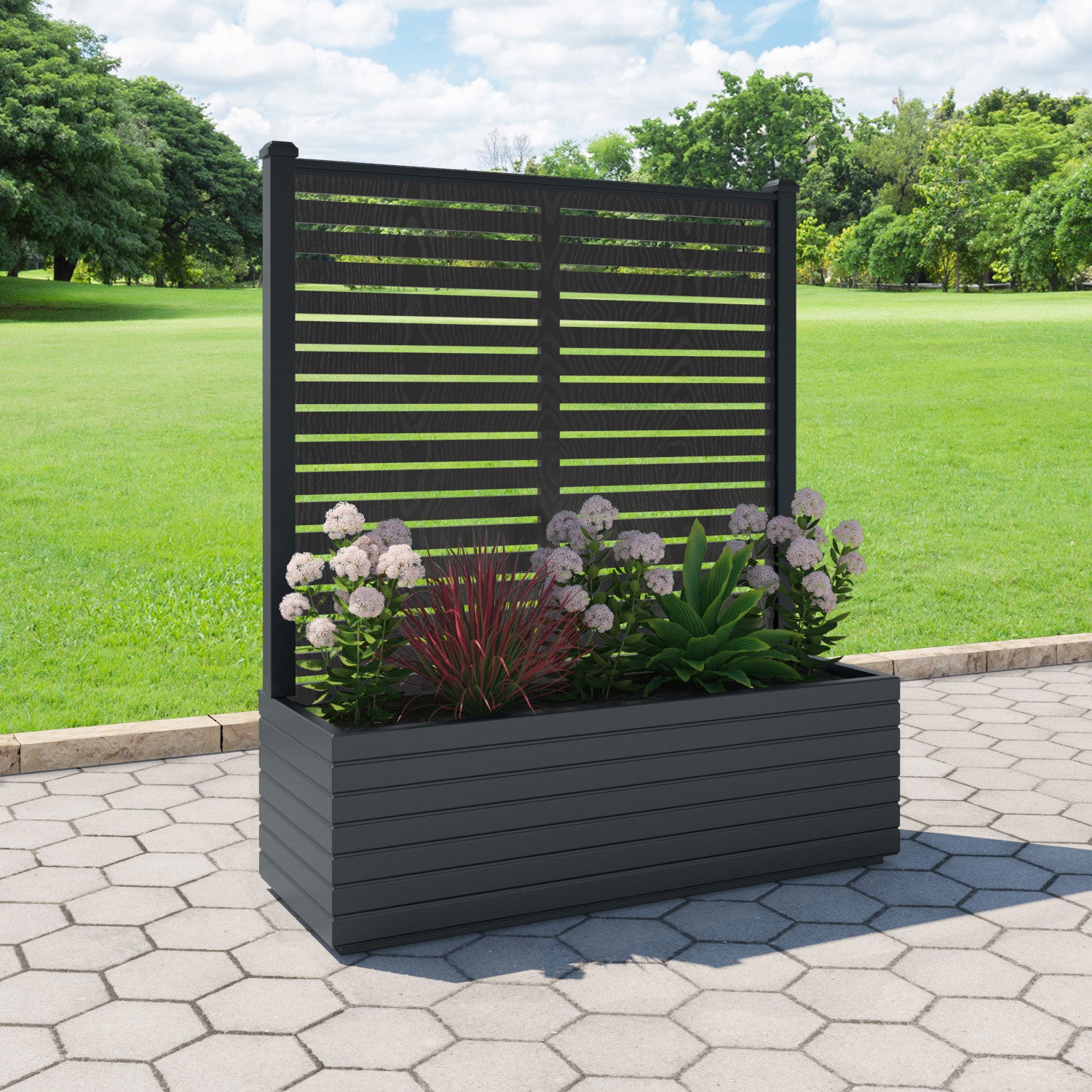 Vertu - Extra Large Low Planter - Aspen Screen