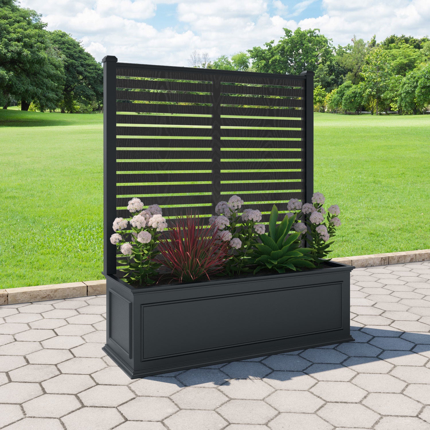 Windsor - Extra Large Low Planter - Aspen Screen