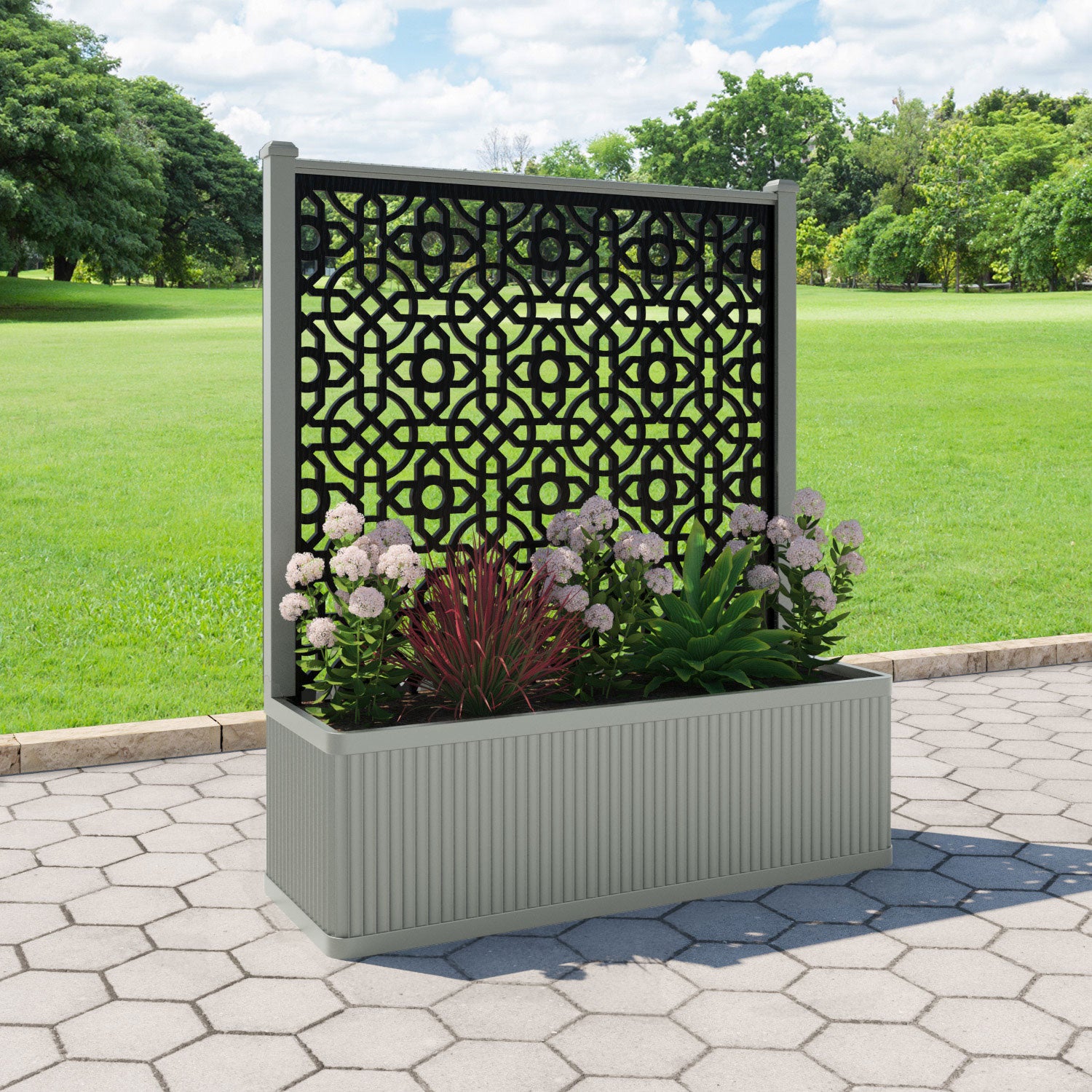 Plumley - Extra Large Low Planter - Nabila Screen
