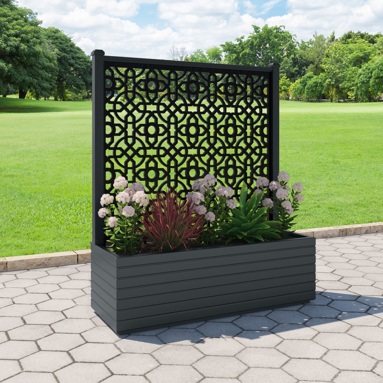 Vertu - Extra Large Low Planter - Nabila Screen