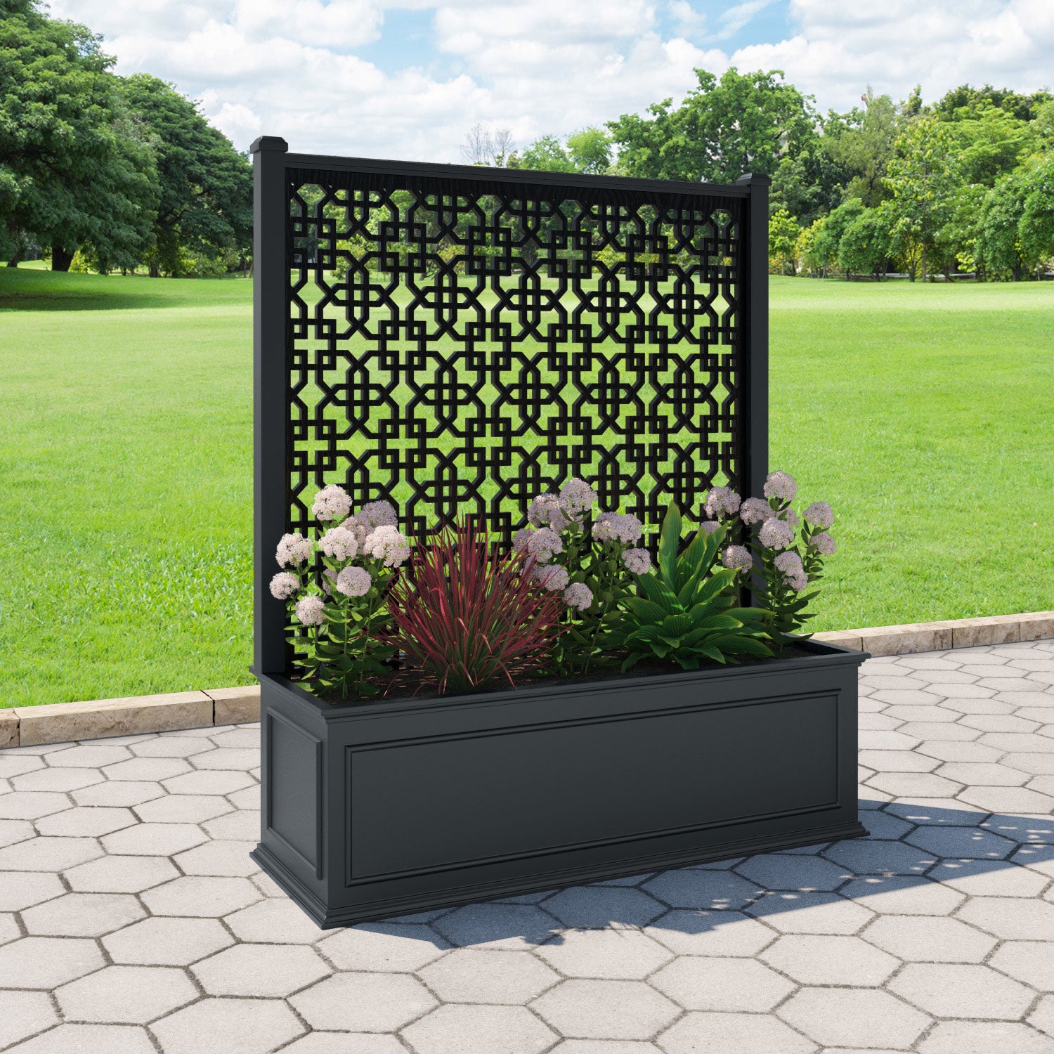 Windsor - Extra Large Low Planter - Zaria Screen