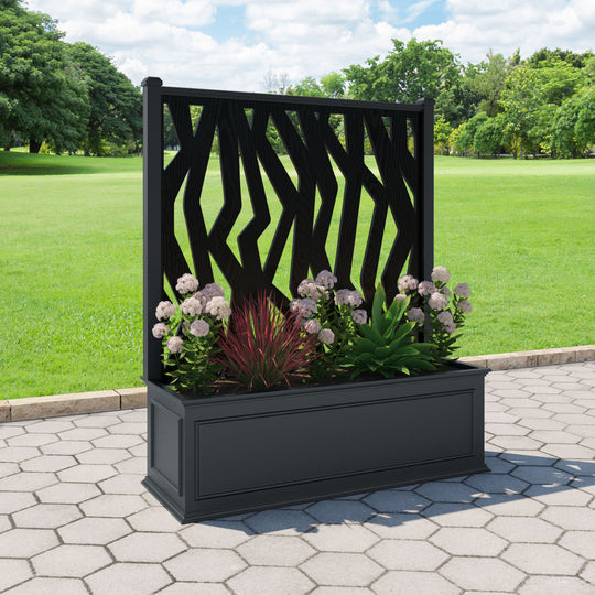Windsor Extra Large Low Planter with Zenith Screen