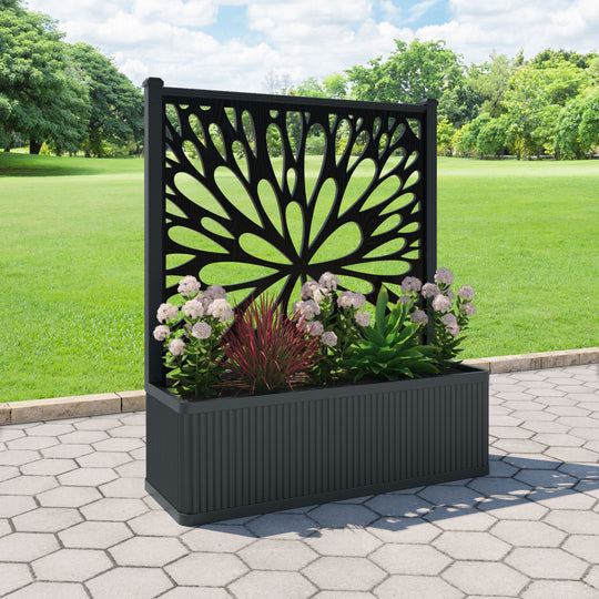 Plumley - Extra Large Low Planter - Blossom Screen