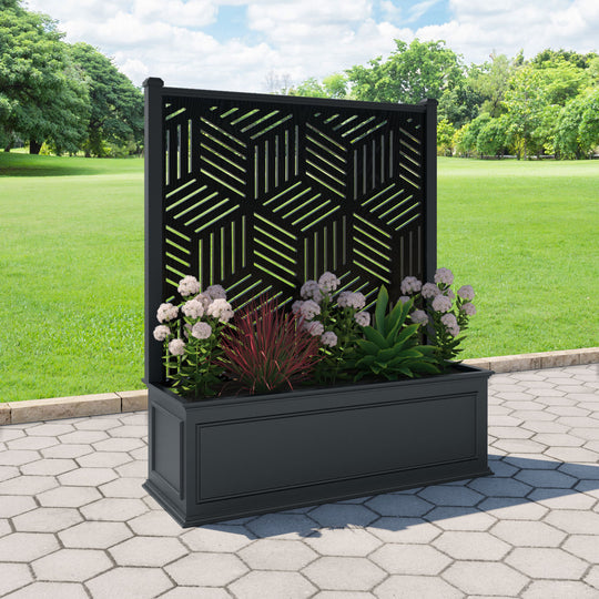 Windsor - Extra Large Low Planter - Cubed Screen
