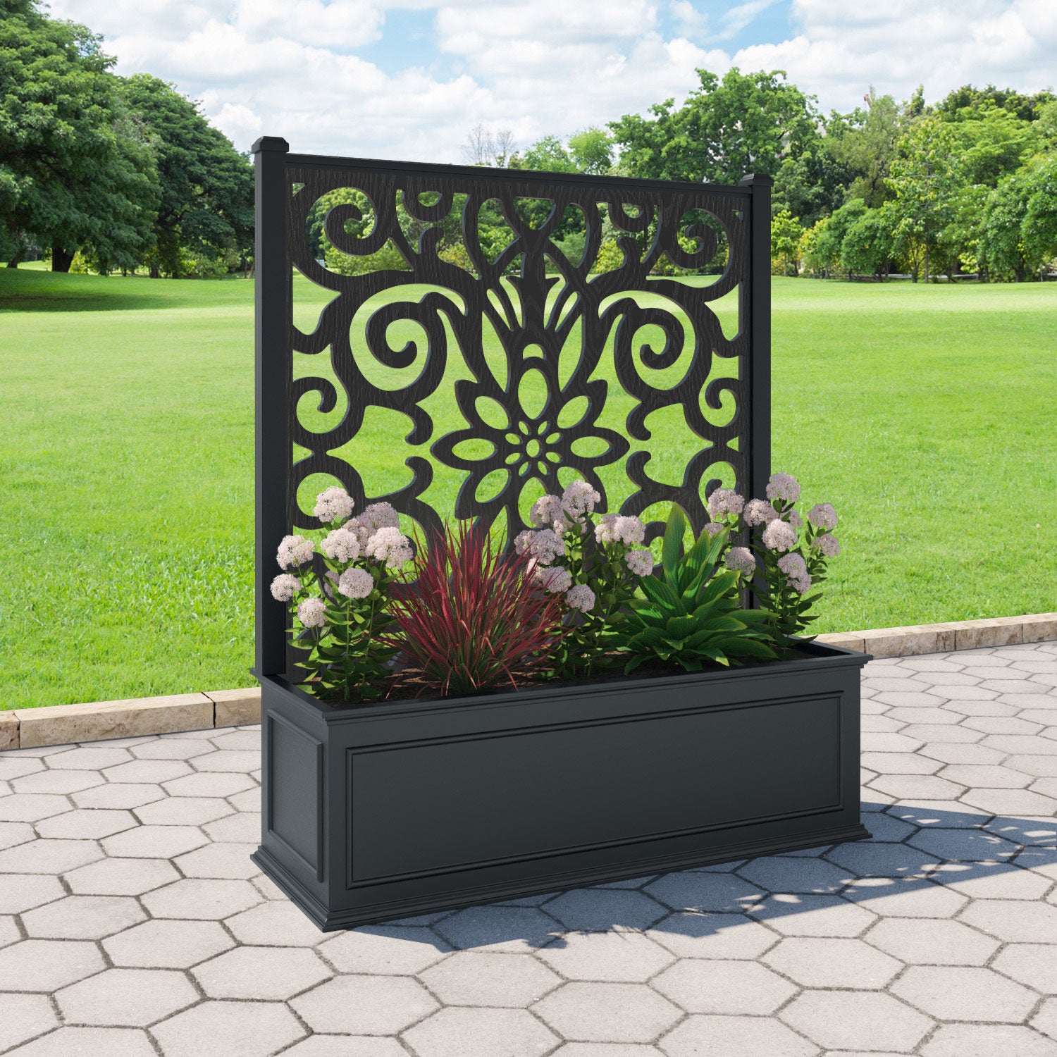 Windsor - Extra Large Low Planter - Windsor Screen