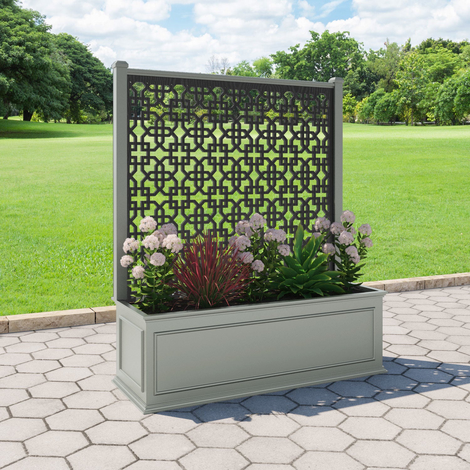 Windsor - Extra Large Low Planter - Zaria Screen