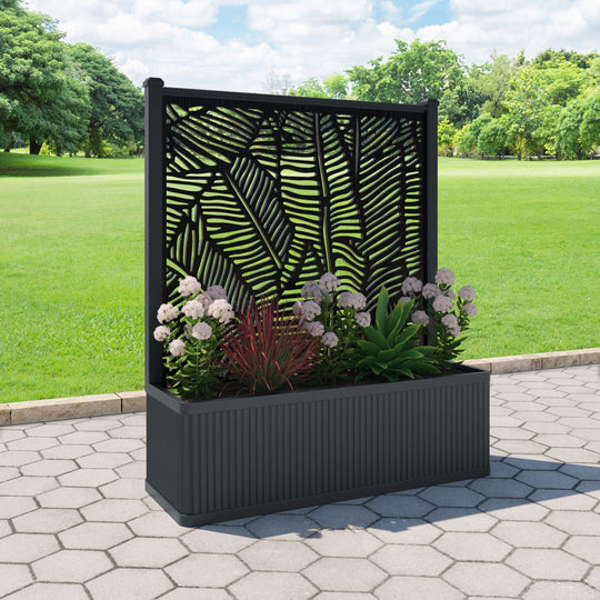 Plumley - Extra Large Low Planter - Feather Screen