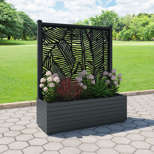 Vertu - Extra Large Low Planter - Feather Screen