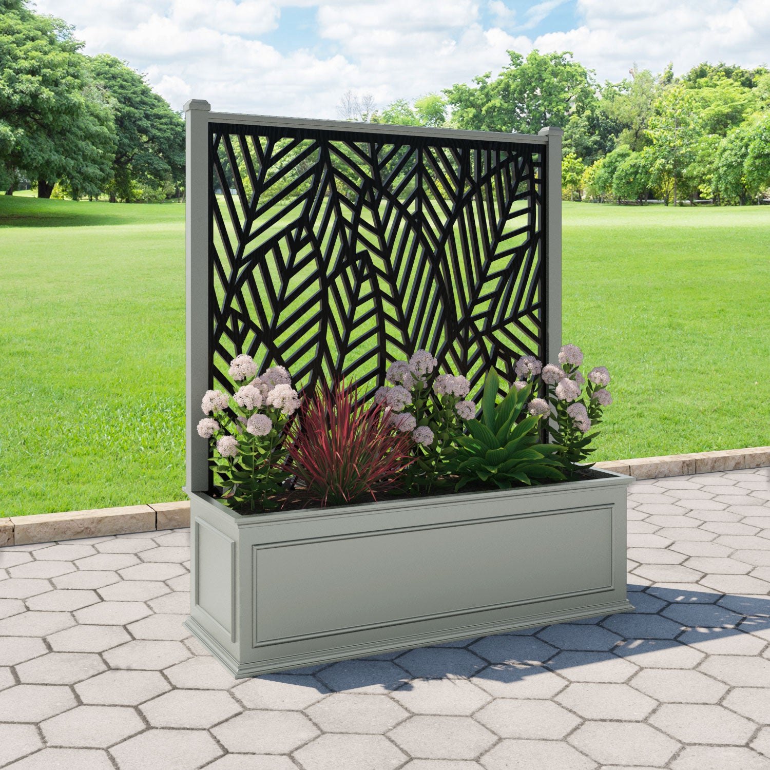 Windsor - Extra Large Low Planter - Habitat Screen