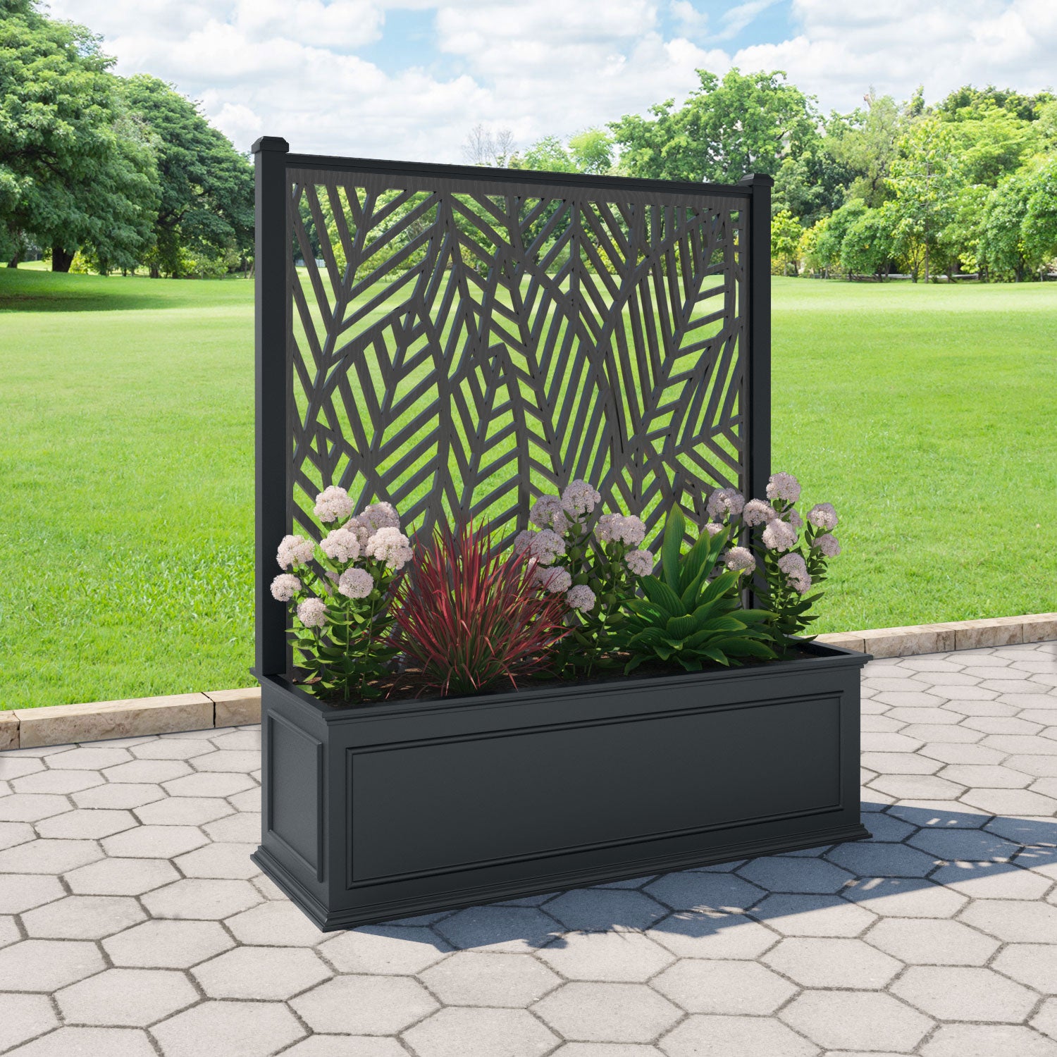Windsor - Extra Large Low Planter - Habitat Screen