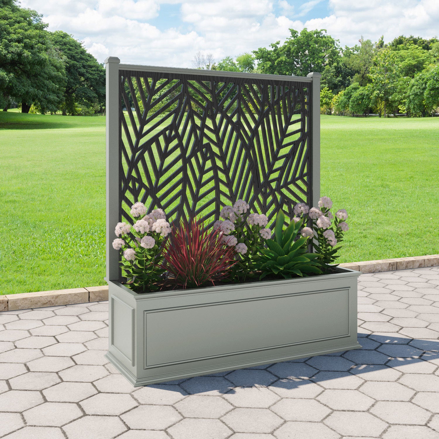 Windsor - Extra Large Low Planter - Habitat Screen