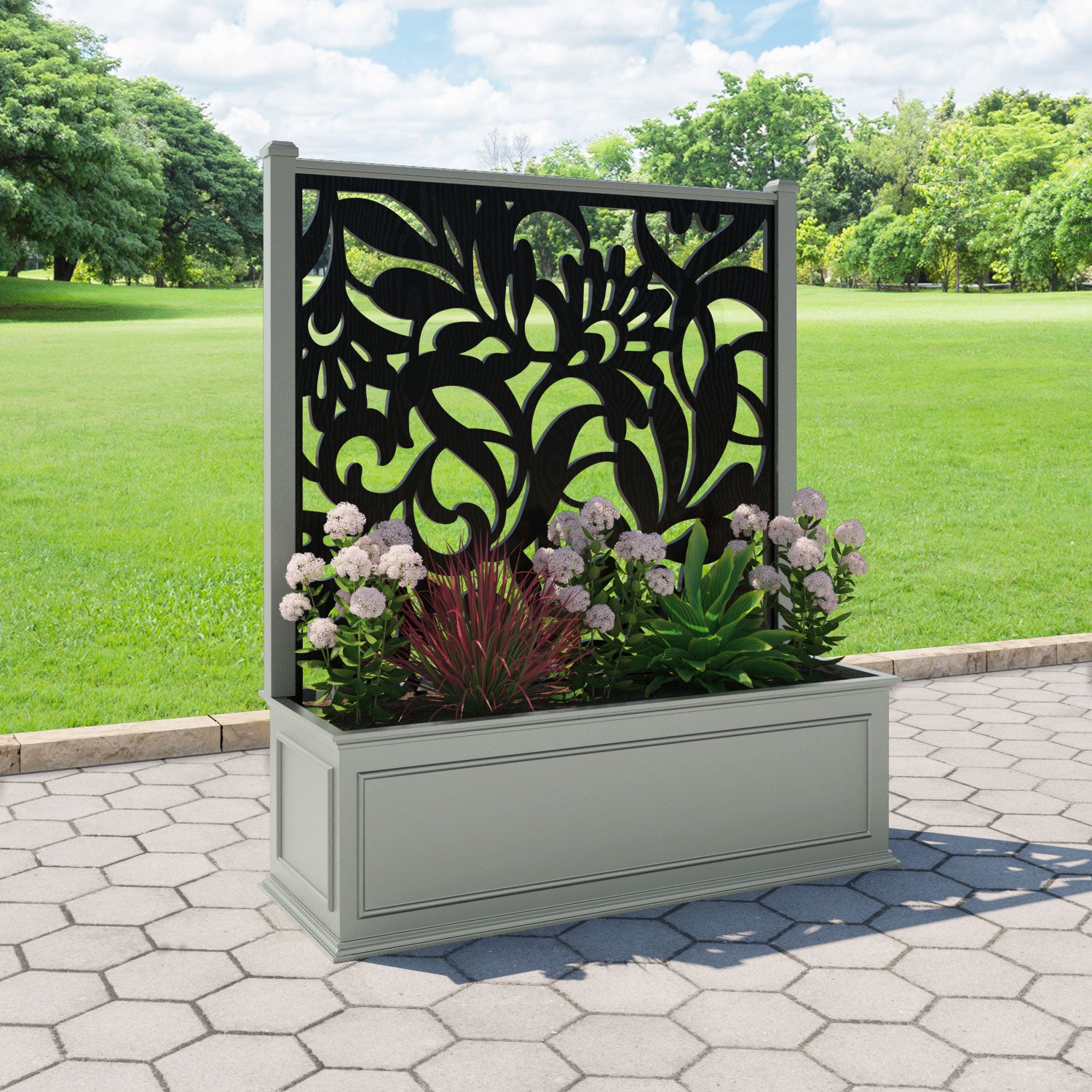 Windsor - Extra Large Low Planter - Heritage Screen