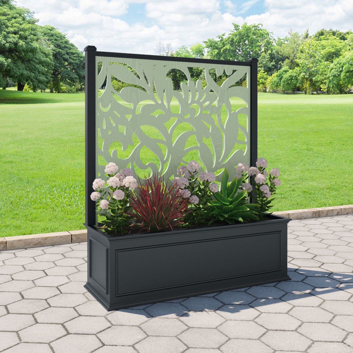 Windsor - Extra Large Low Planter - Heritage Screen