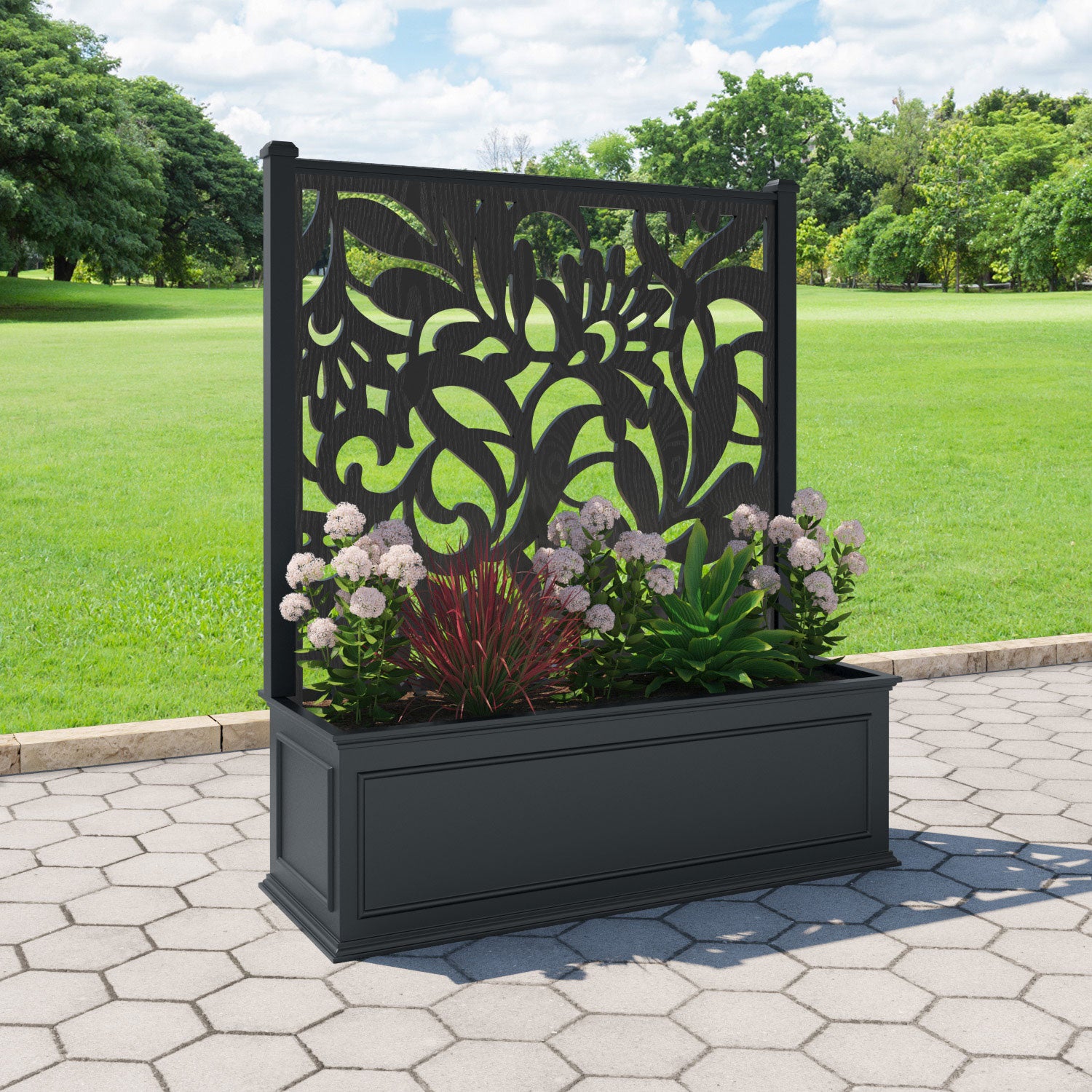 Windsor - Extra Large Low Planter - Heritage Screen