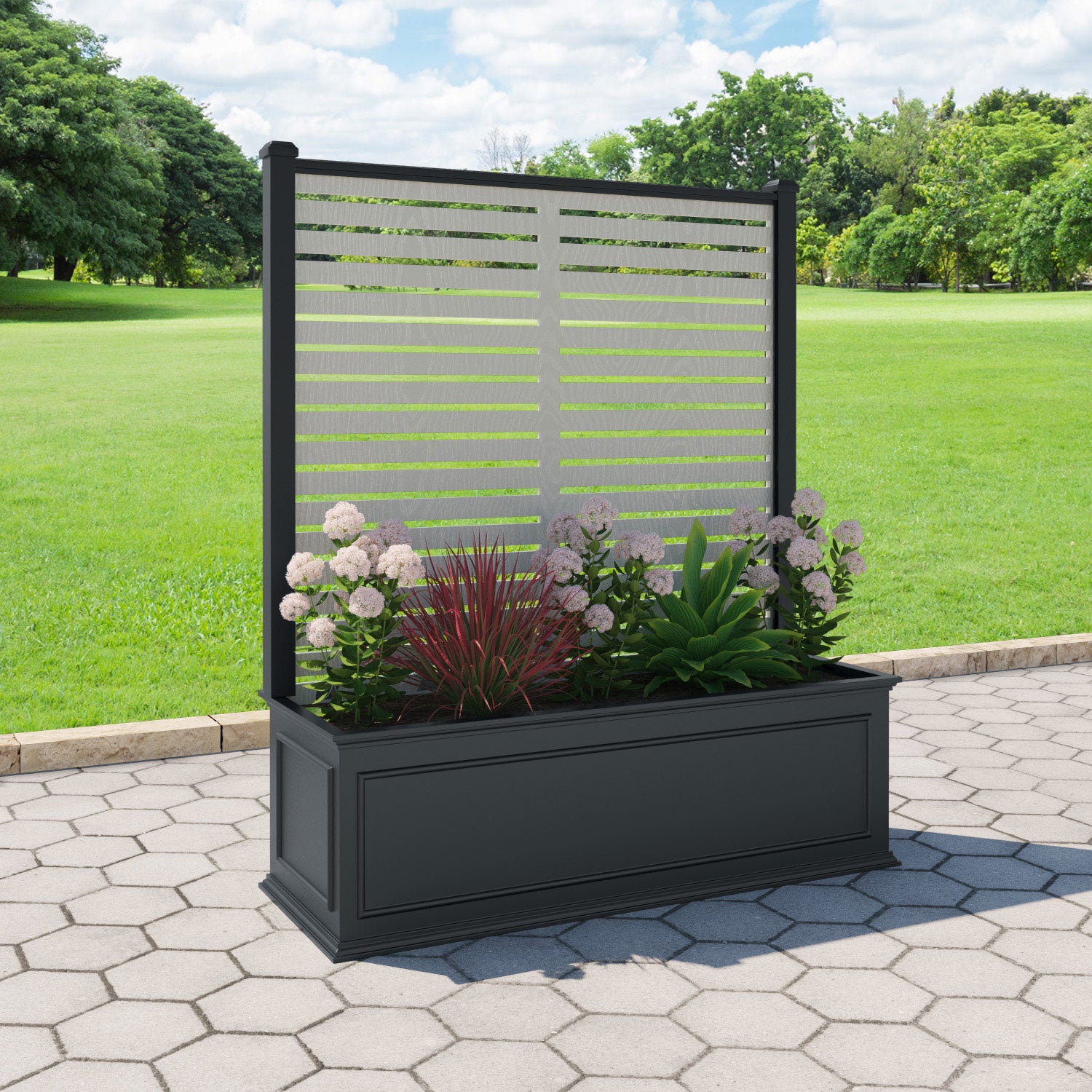 Windsor - Extra Large Low Planter - Aspen Screen