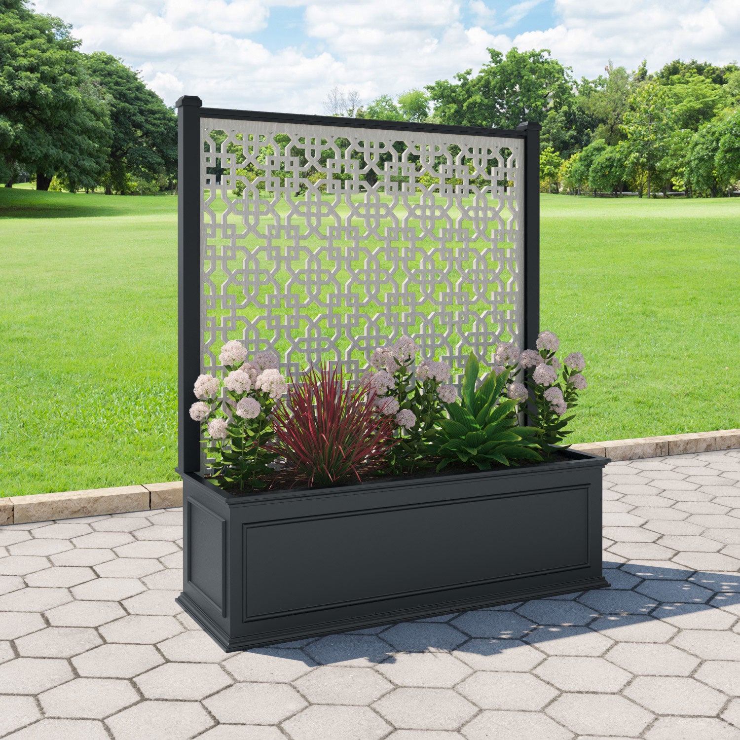 Windsor - Extra Large Low Planter - Zaria Screen