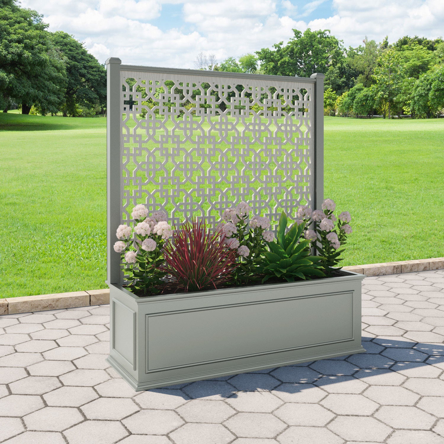 Windsor - Extra Large Low Planter - Zaria Screen