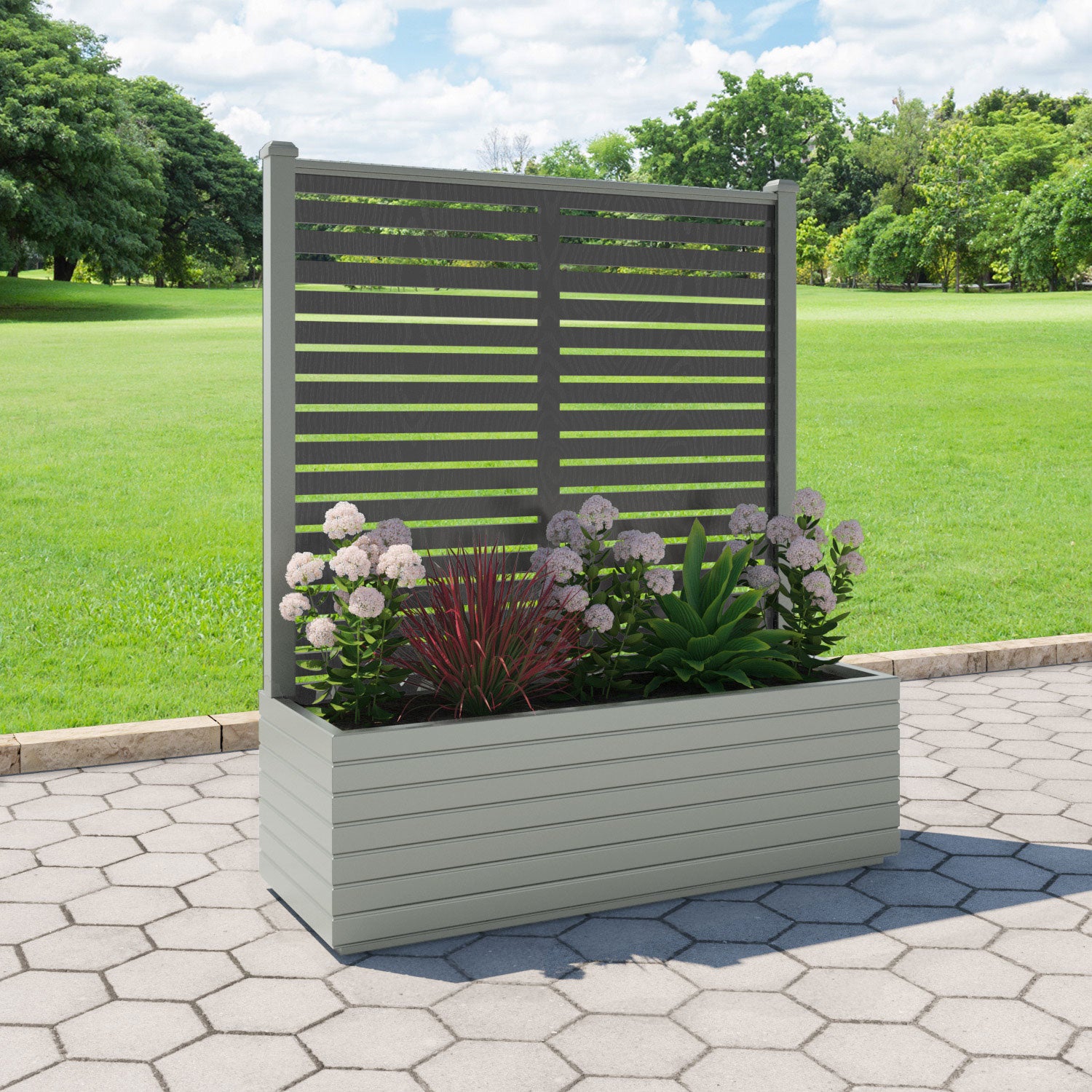 Vertu - Extra Large Low Planter - Aspen Screen