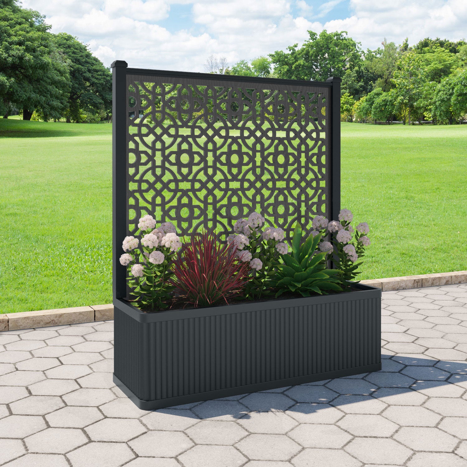 Plumley - Extra Large Low Planter - Nabila Screen