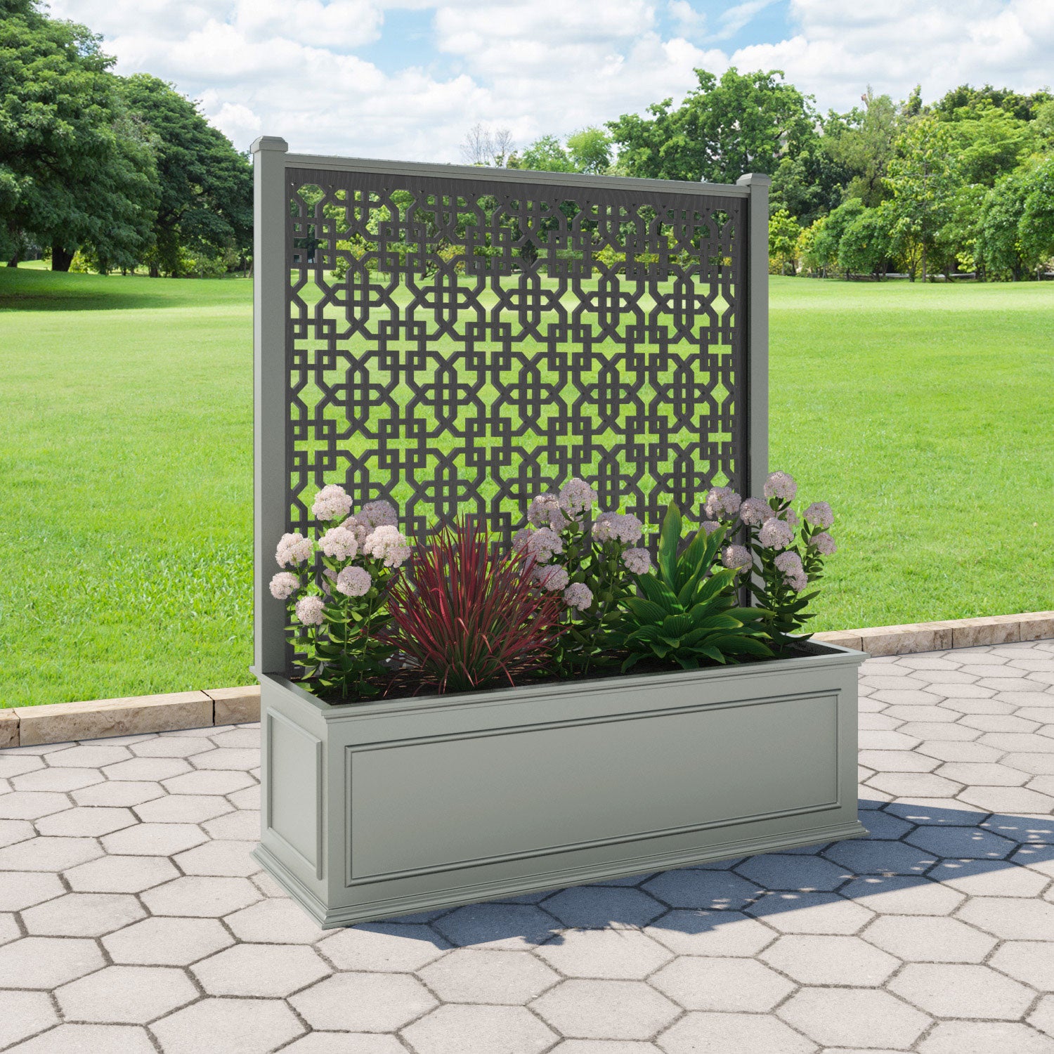 Windsor - Extra Large Low Planter - Zaria Screen