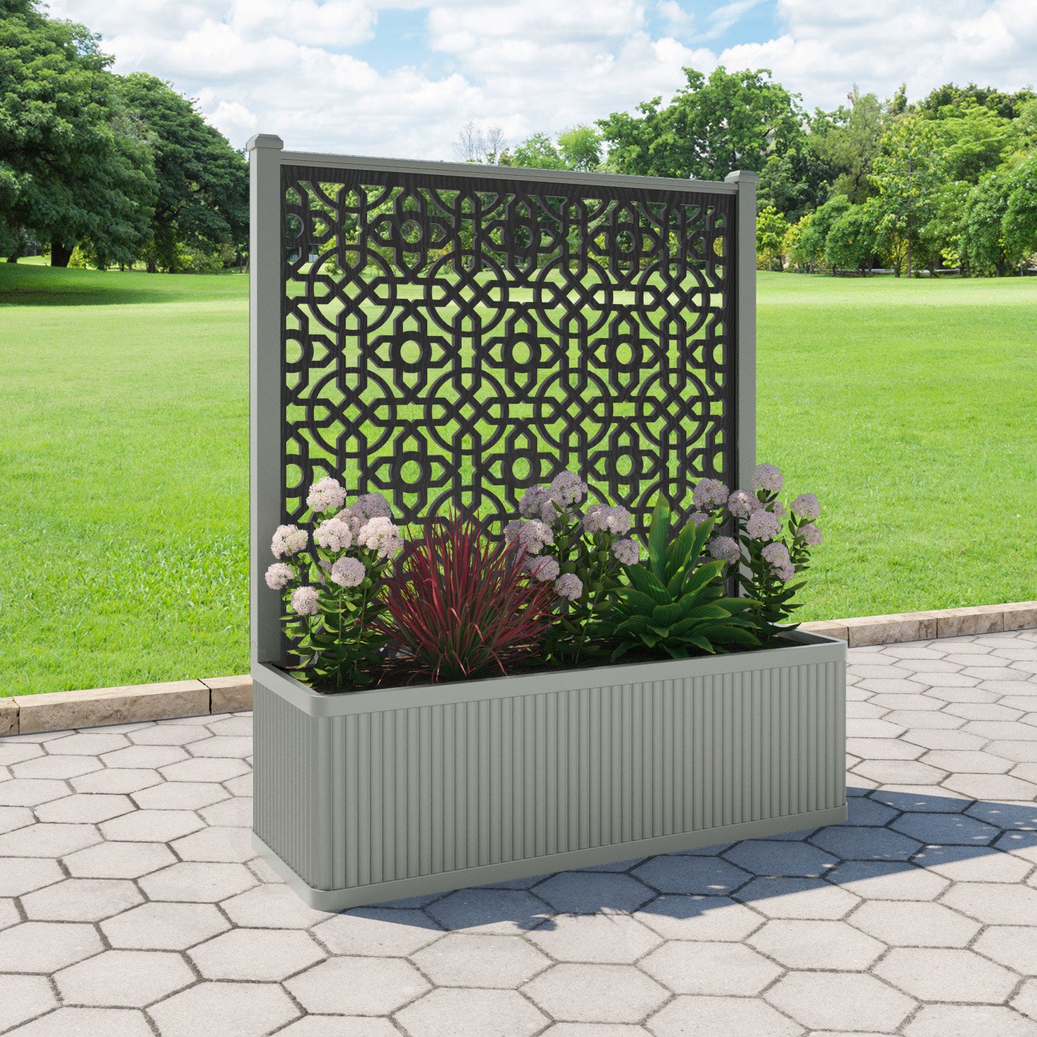 Plumley - Extra Large Low Planter - Nabila Screen