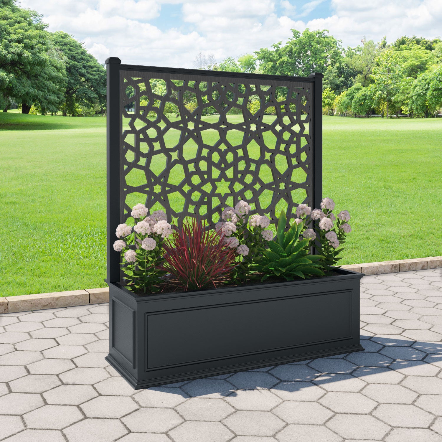 Windsor - Extra Large Low Planter - Nazira Screen