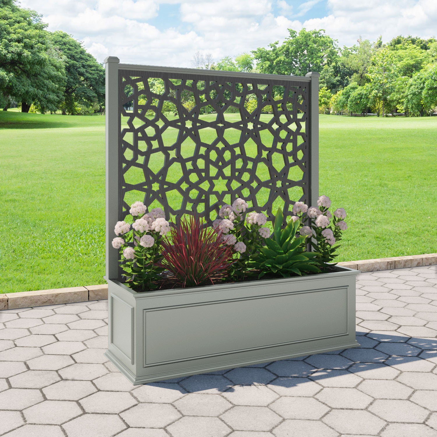 Windsor - Extra Large Low Planter - Nazira Screen