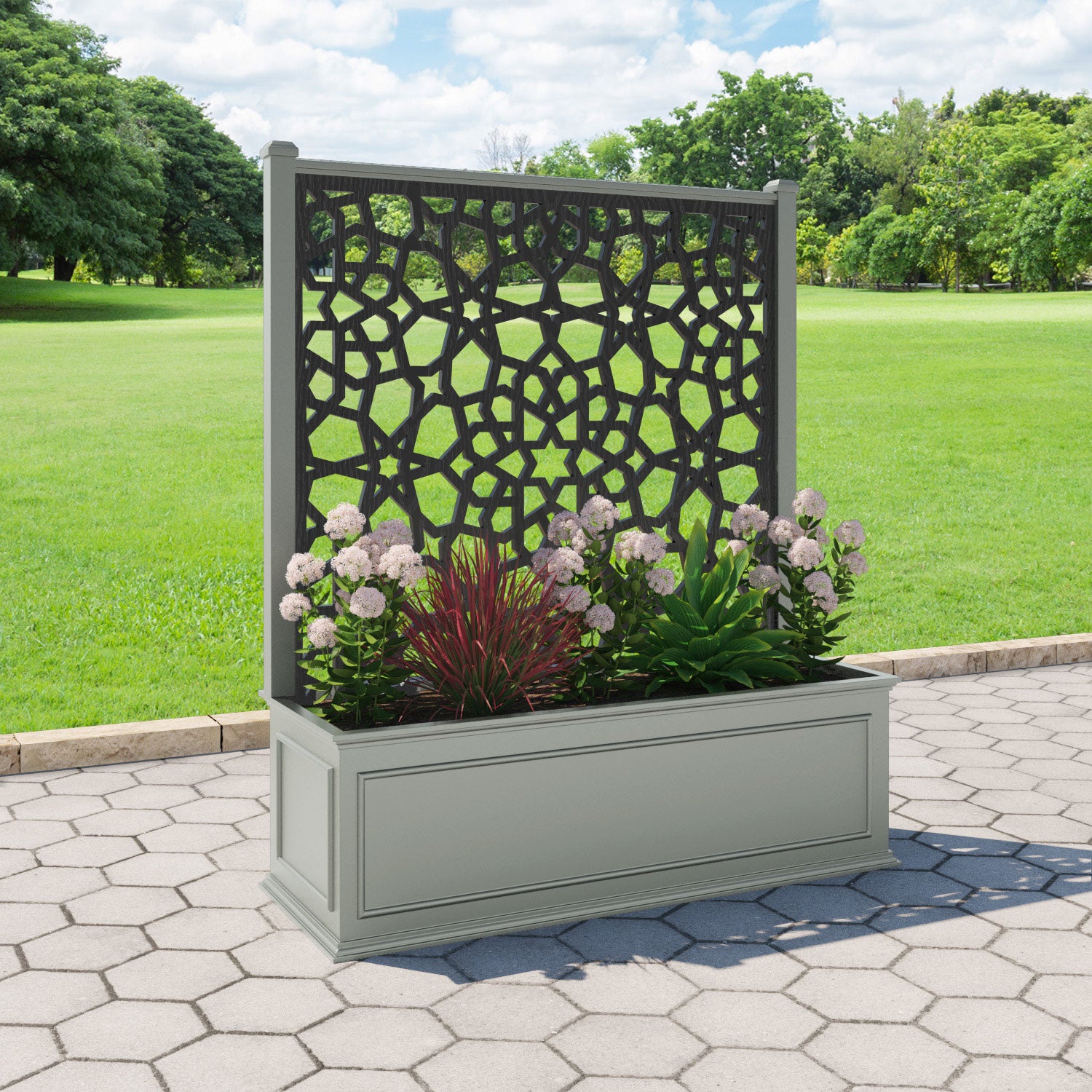 Windsor - Extra Large Low Planter - Nazira Screen
