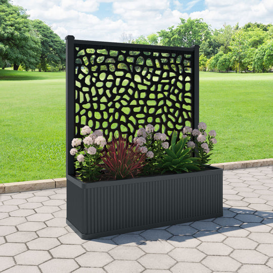 Plumley - Extra Large Low Planter - Pebble Screen