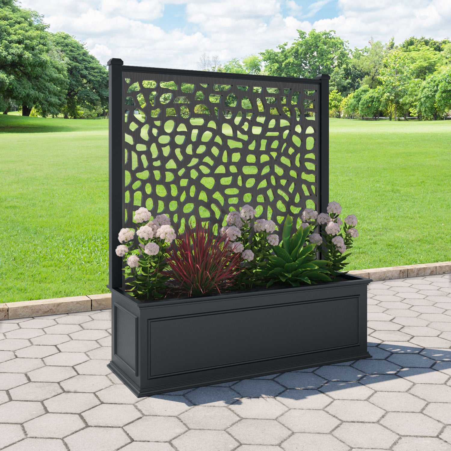 Windsor - Extra Large Low Planter - Pebble Screen