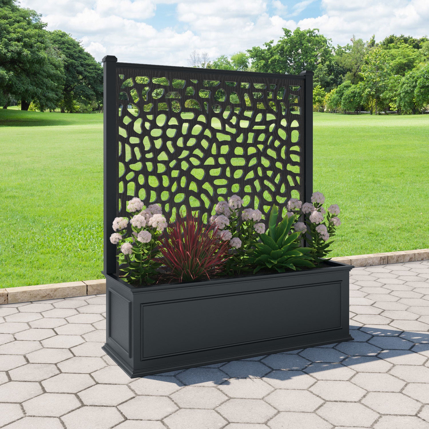 Windsor - Extra Large Low Planter - Pebble Screen