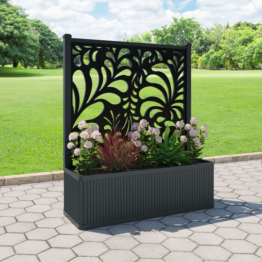 Plumley - Extra Large Low Planter - Petal Screen
