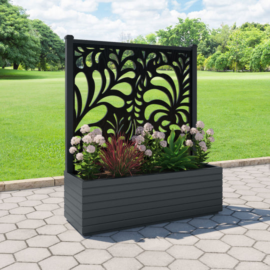 Vertu - Extra Large Low Planter - Petal Screen