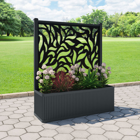 Plumley - Extra Large Low Planter - Plume Screen