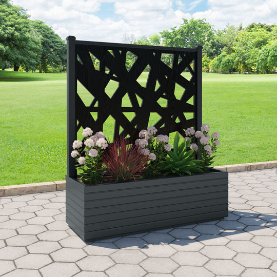 Vertu - Extra Large Low Planter - Prism Screen