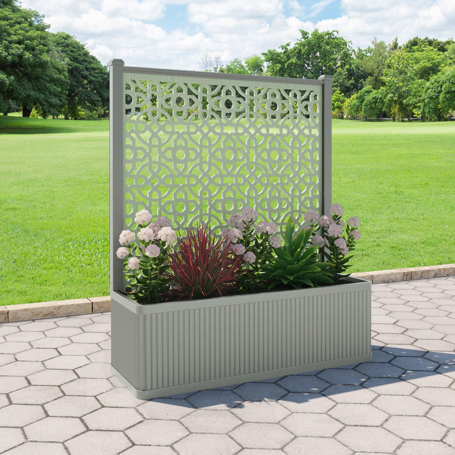 Plumley - Extra Large Low Planter - Nabila Screen