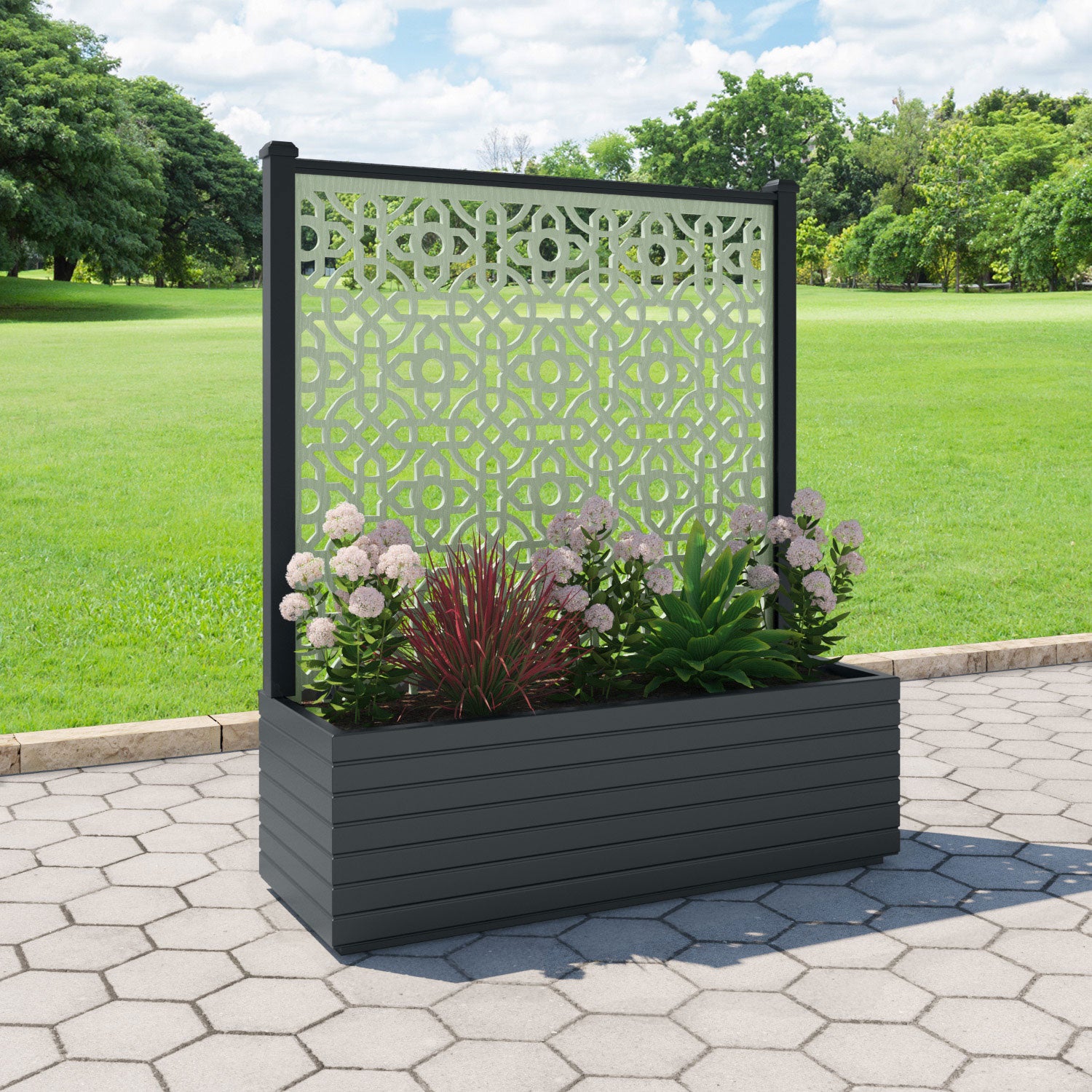 Vertu - Extra Large Low Planter - Nabila Screen