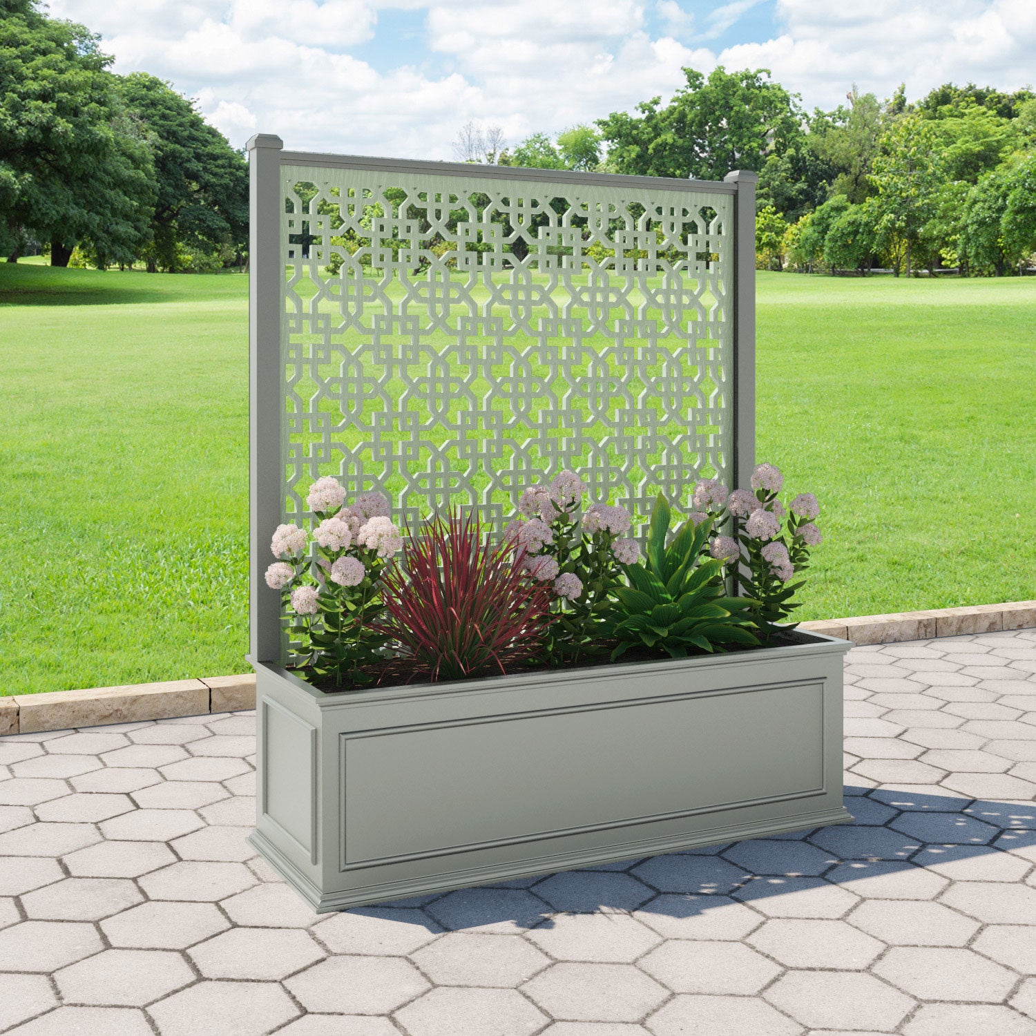 Windsor - Extra Large Low Planter - Zaria Screen