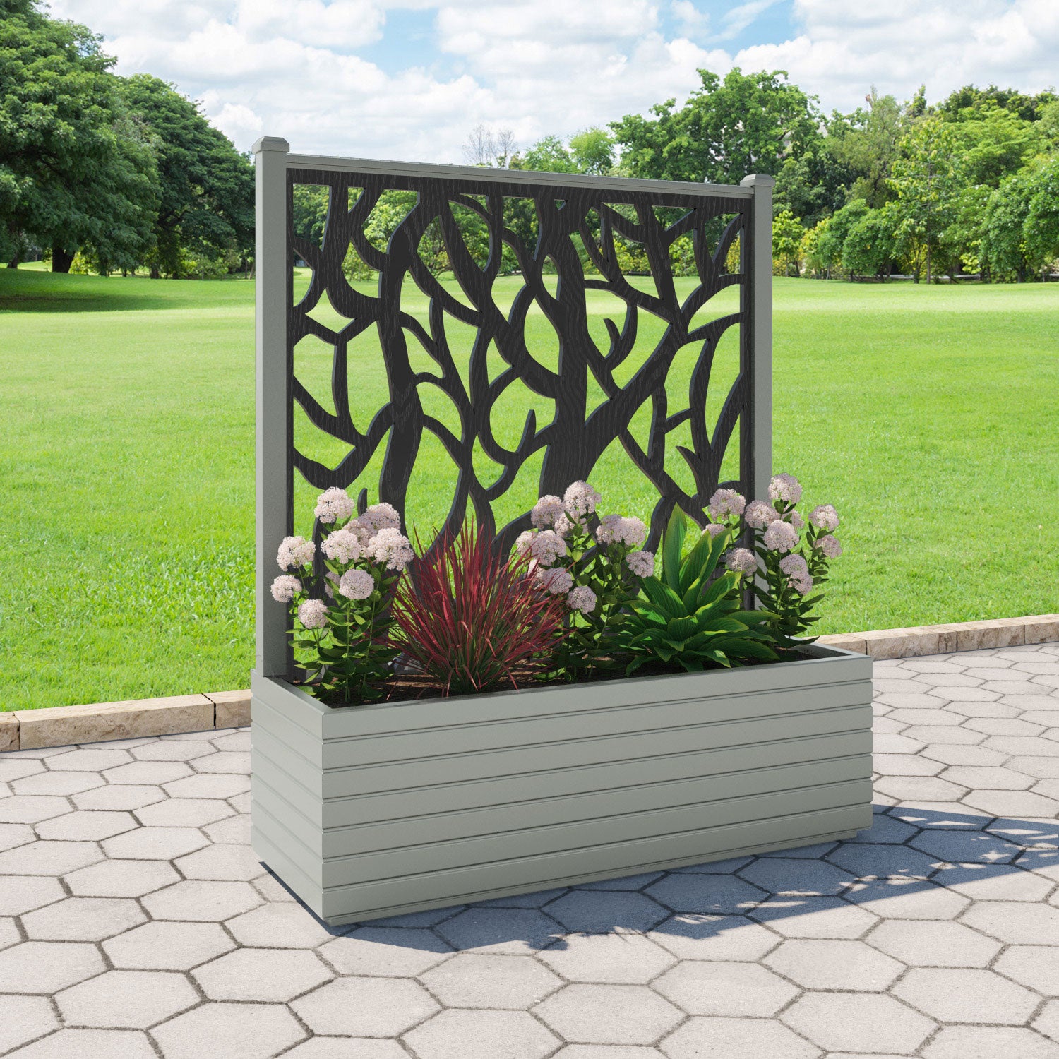 Vertu - Extra Large Low Planter - Twilight Screen