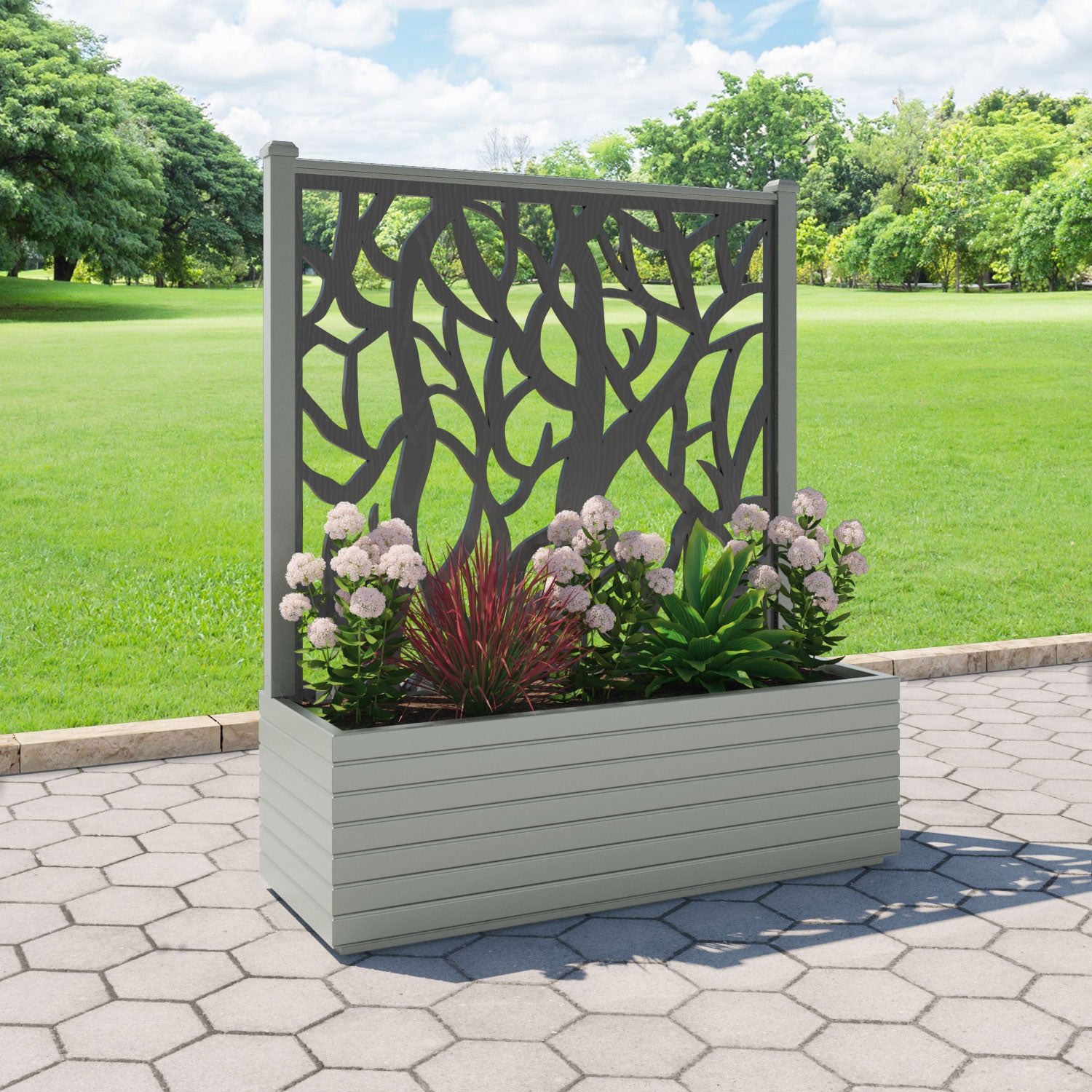Vertu - Extra Large Low Planter - Twilight Screen
