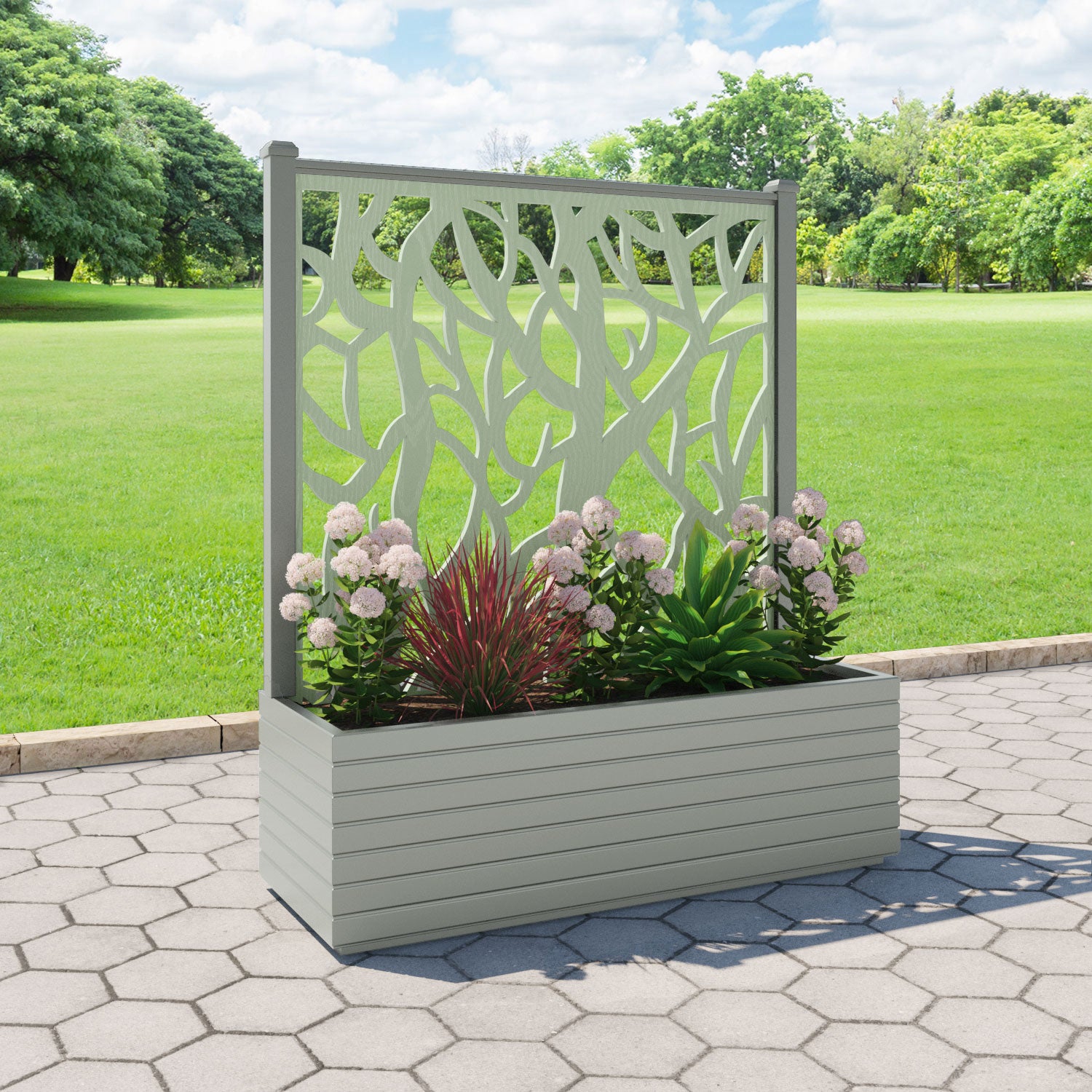 Vertu - Extra Large Low Planter - Twilight Screen