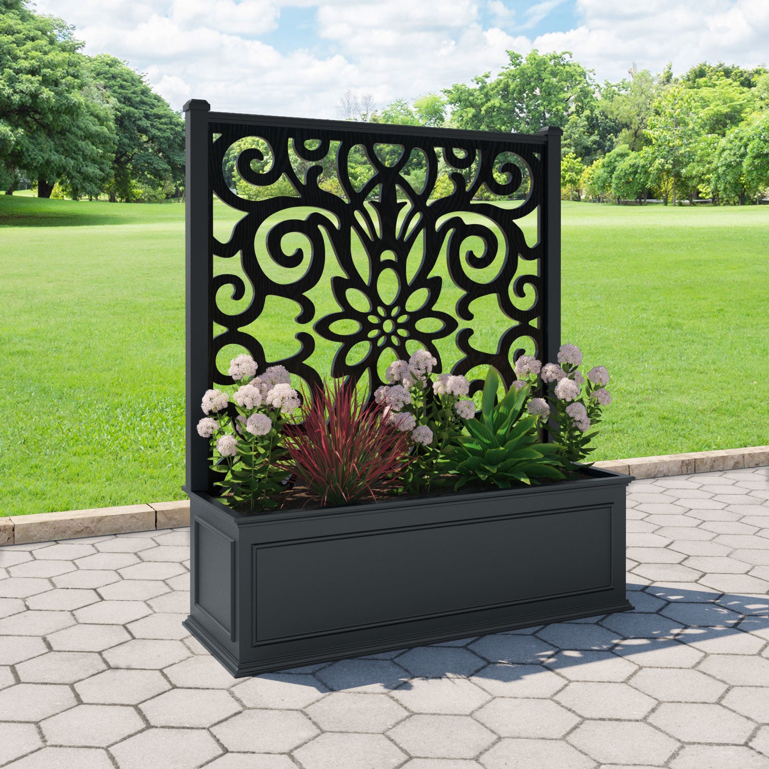 Windsor - Extra Large Low Planter - Windsor Screen